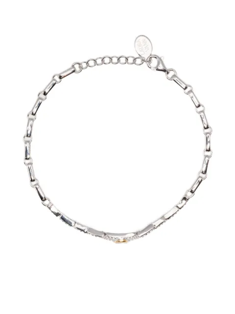 V JEWELLERY slimline dual tone bracelet