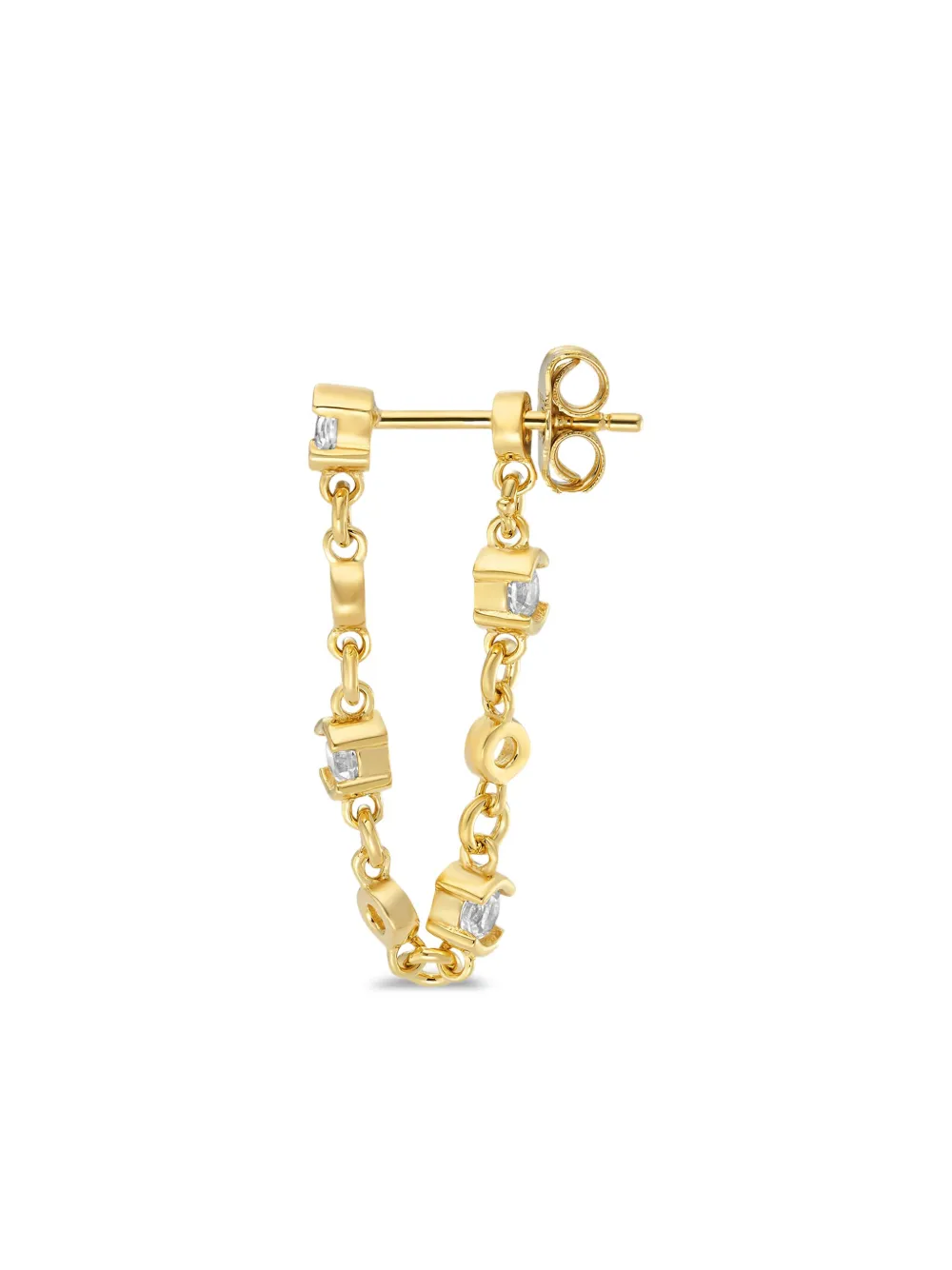 V JEWELLERY Lyla 18kt gold vermeil drop earrings | Image 2