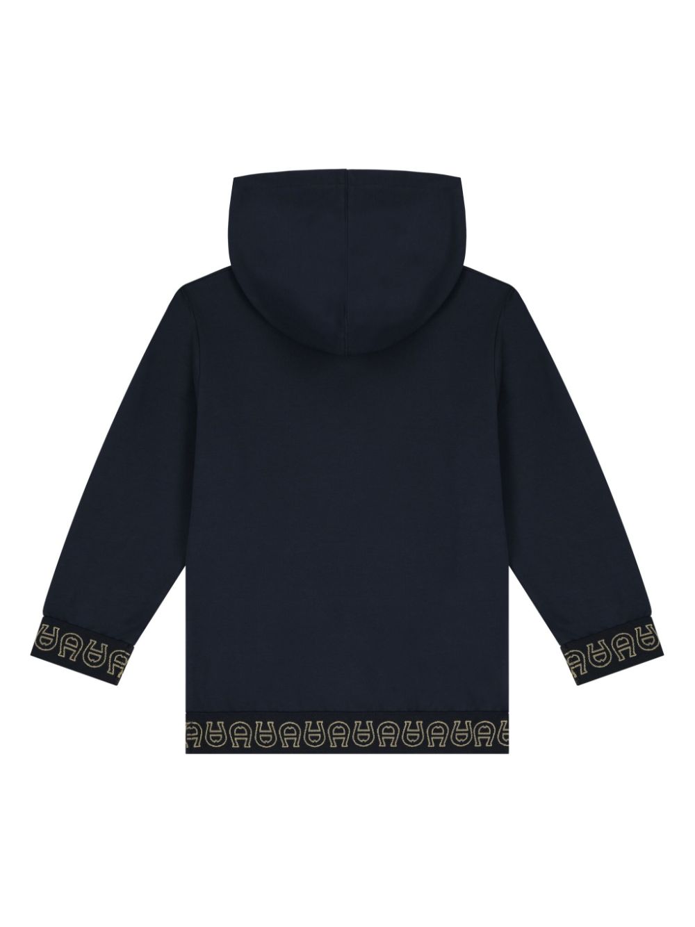 Aigner Kids Hoodie met geborduurd logo - Blauw