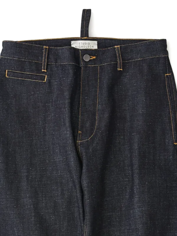 パンツ STUDIO NICHOLSON BILL SELVEDGE DENIM L Bill Denim Pant in Indigo | Straight Leg Jeans | Studio