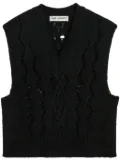 OUR LEGACY Cable Michigan tank top - Black