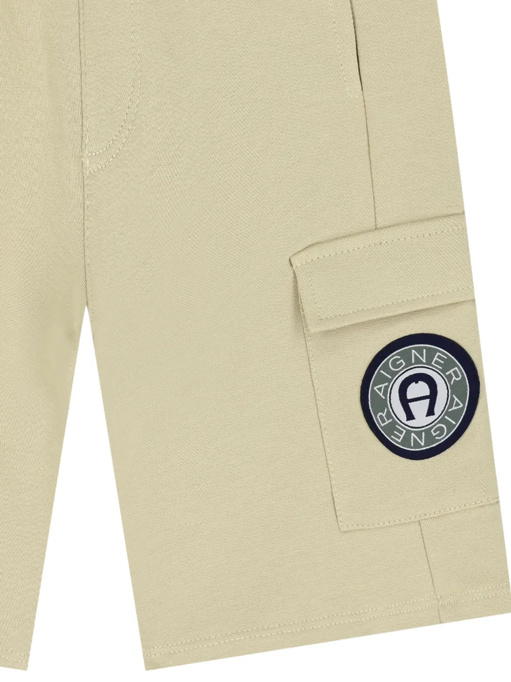 Aigner Kids Shorts met logo-applicatie Beige