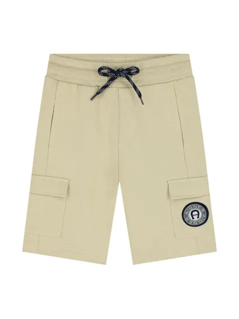 Aigner Kids logo-appliqué shorts