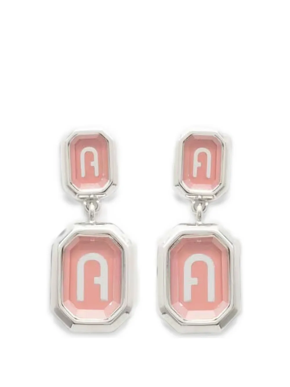 Furla boucles d'oreilles pendantes à détail de logo - Argent Furla boucles d'oreilles pendantes à détail de logo - Argent