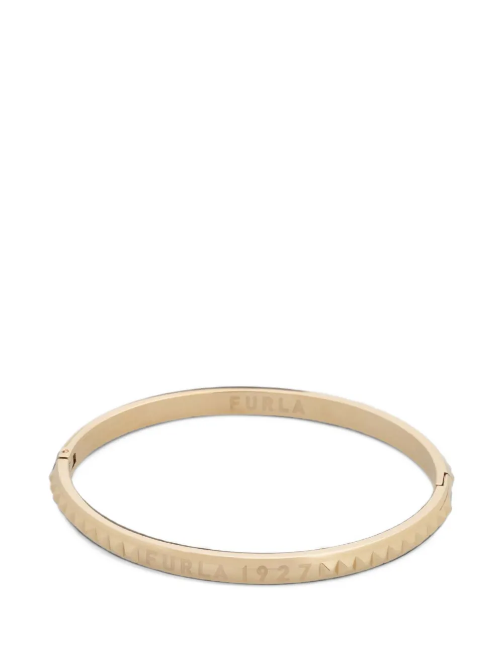 Furla pyramid-stud engraved bangle - Oro