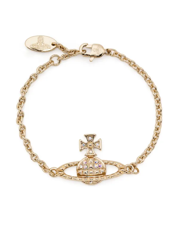 【VIVIENNE WESTWOOD】Hermine Bas Relief Bracelet Gold Vivienne Westwood Gold-Tone Carmela Bas Relief Bracelet