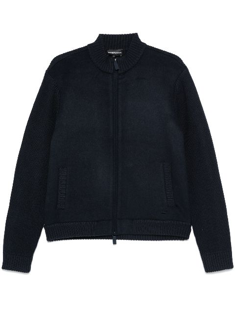 Emporio Armani panelled cardigan Men