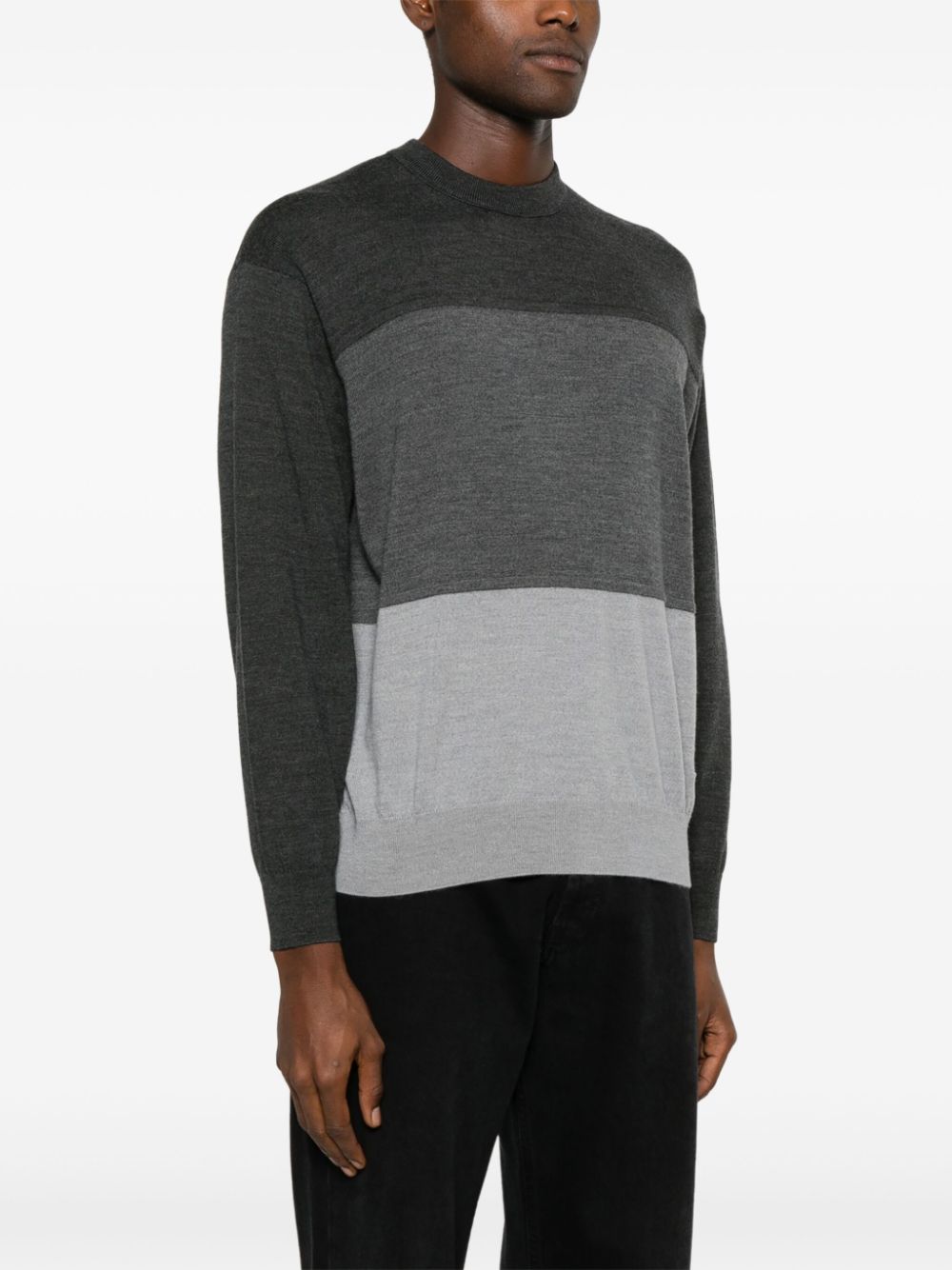 Emporio Armani colour-block sweater Men