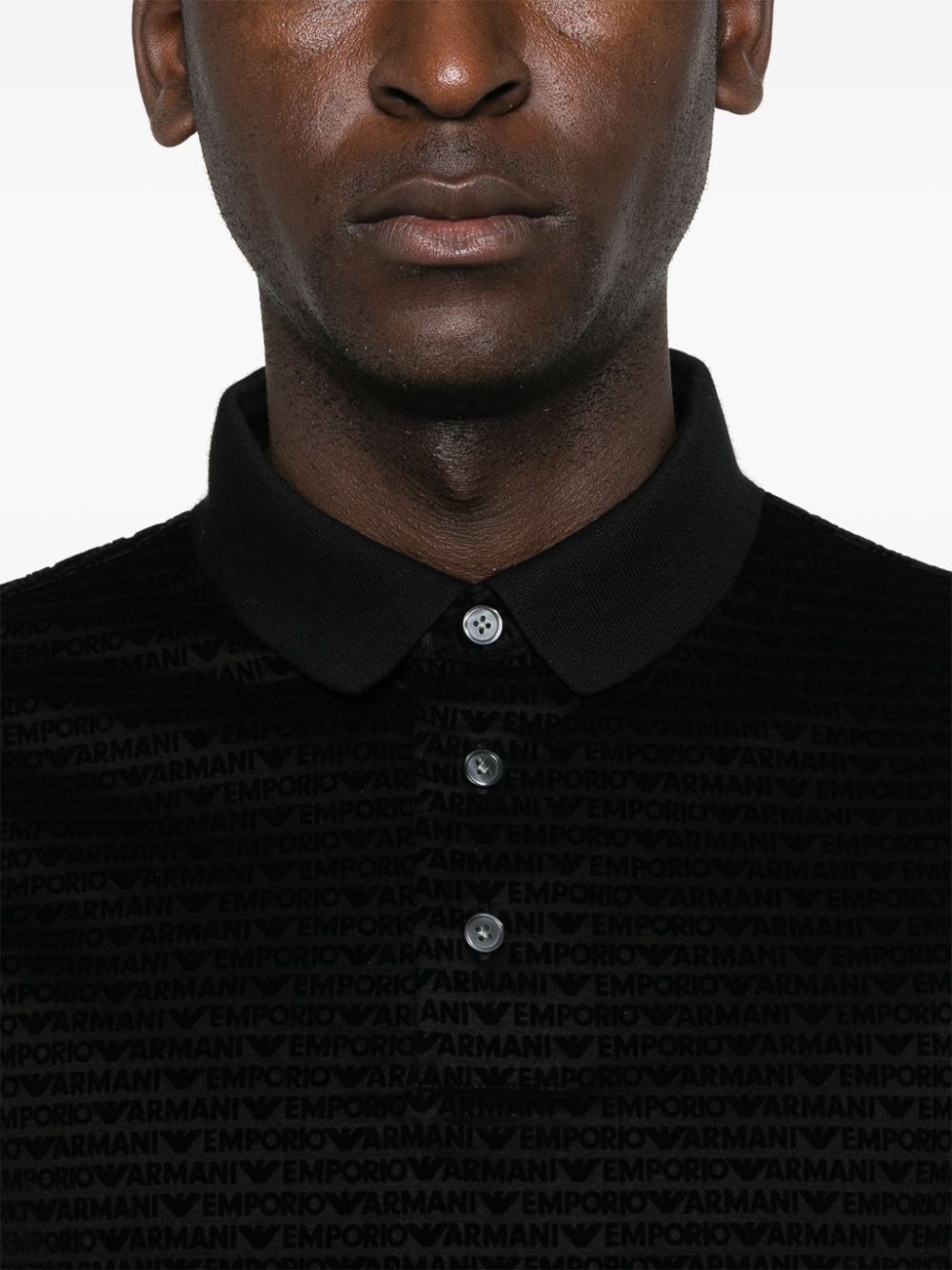 Emporio Armani ASV poloshirt Zwart