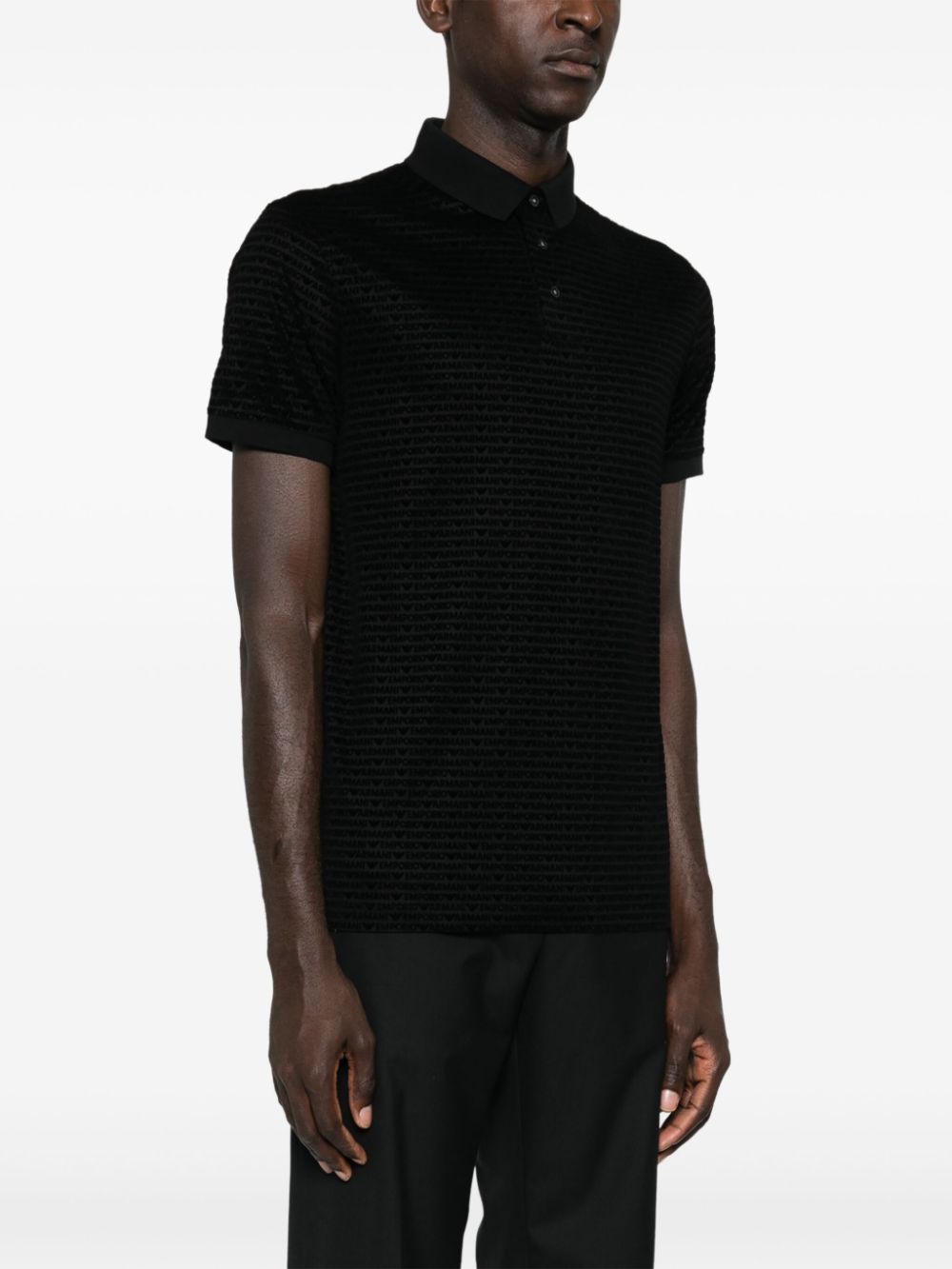 Emporio Armani ASV poloshirt Zwart