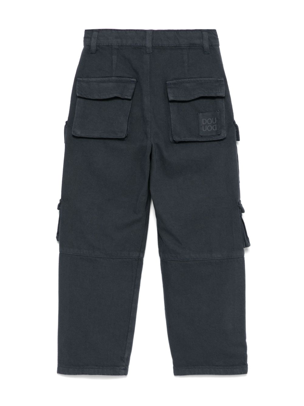 Douuod Kids cotton cargo trousers - Blue