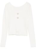 TWINSET dual-use Oval-T sweater - Neutrals