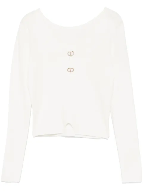 TWINSET dual-use Oval-T sweater