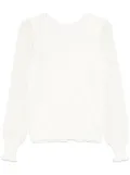 TWINSET dual-use lace-sleeves sweater - Neutrals