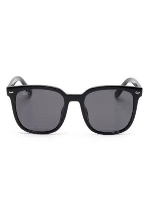 サングラス+メガネ EMPORIO ARMANI oval sunglasses black Emporio Armani Metal Oval Sunglasses | SYLK