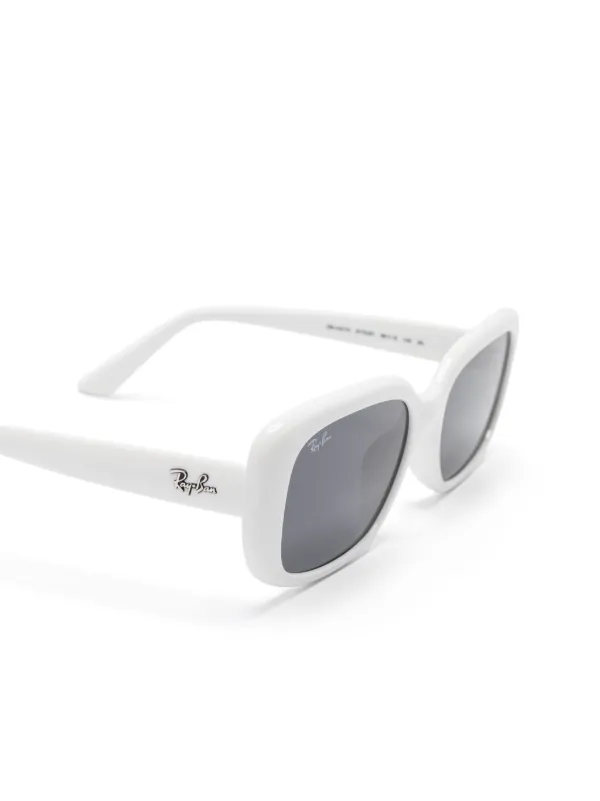 Ray-Ban オーバーサイズフレーム サングラス | ホワイト | FARFETCH JP