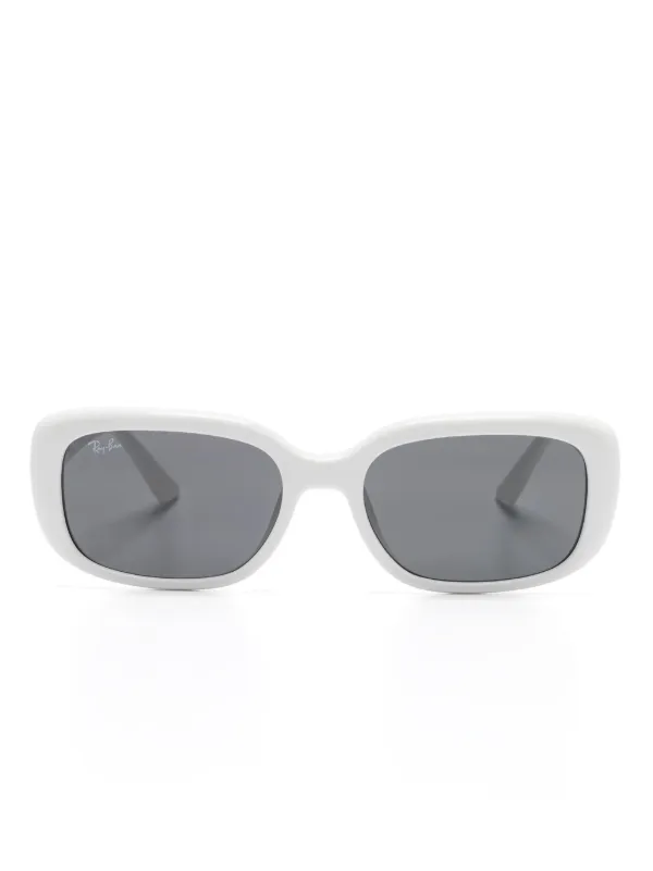 Ray-Ban オーバーサイズフレーム サングラス | ホワイト | FARFETCH JP