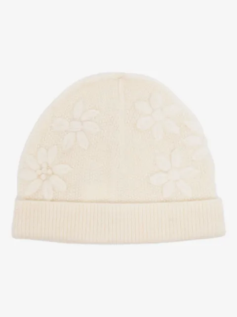 Onefifteen gorro tejido con bordado floral