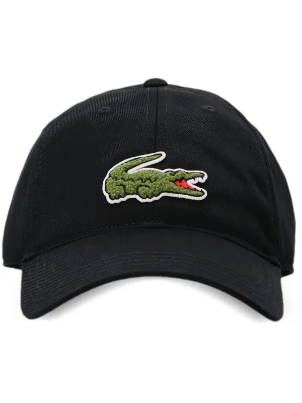 Lacoste Applique Cotton Cap Black FARFETCH PH