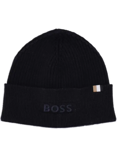 BOSS logo beanie hat