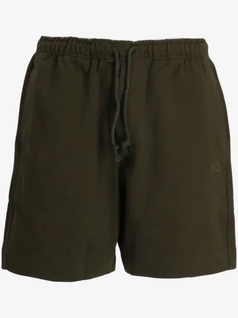 Y-3 logo-print jersey shorts