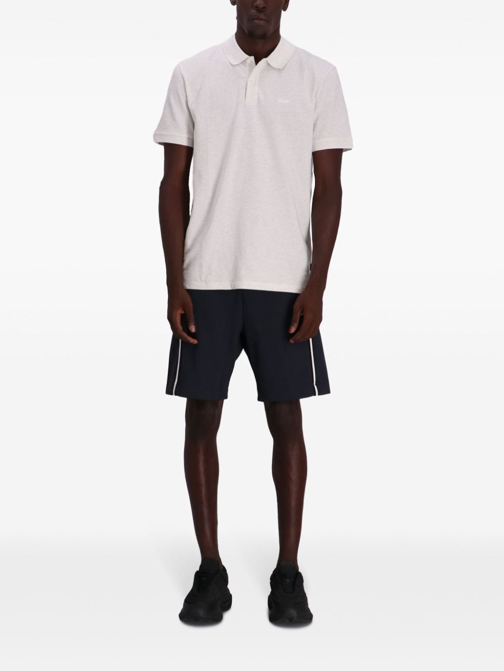 Shop Hugo Boss Pallas Polo Shirt In Neutrals