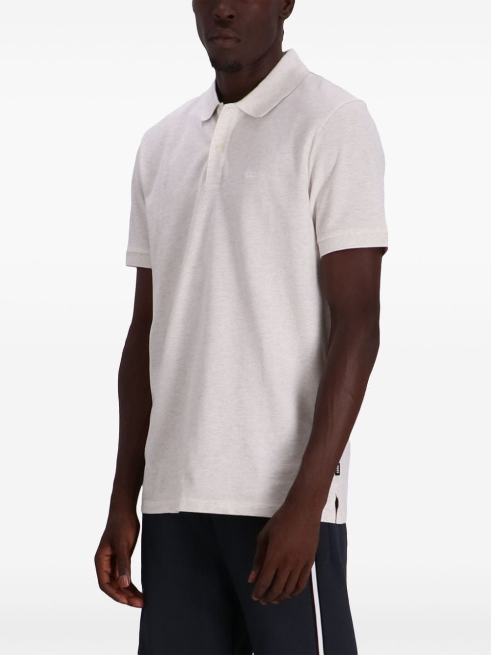 Shop Hugo Boss Pallas Polo Shirt In Neutrals