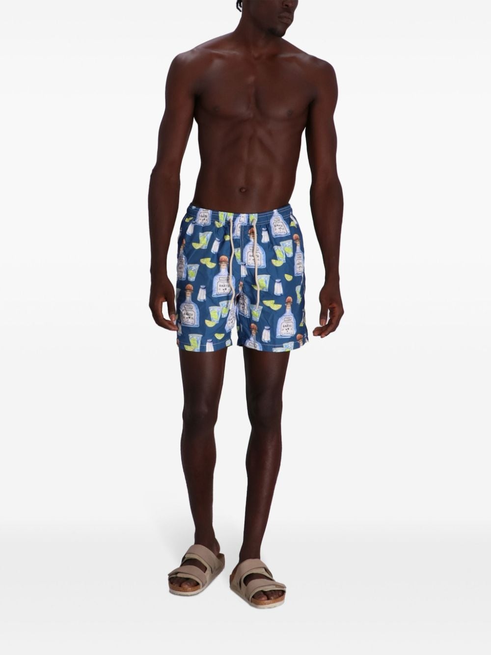 Shop Mc2 Saint Barth Lighting Swim Shorts In Blue