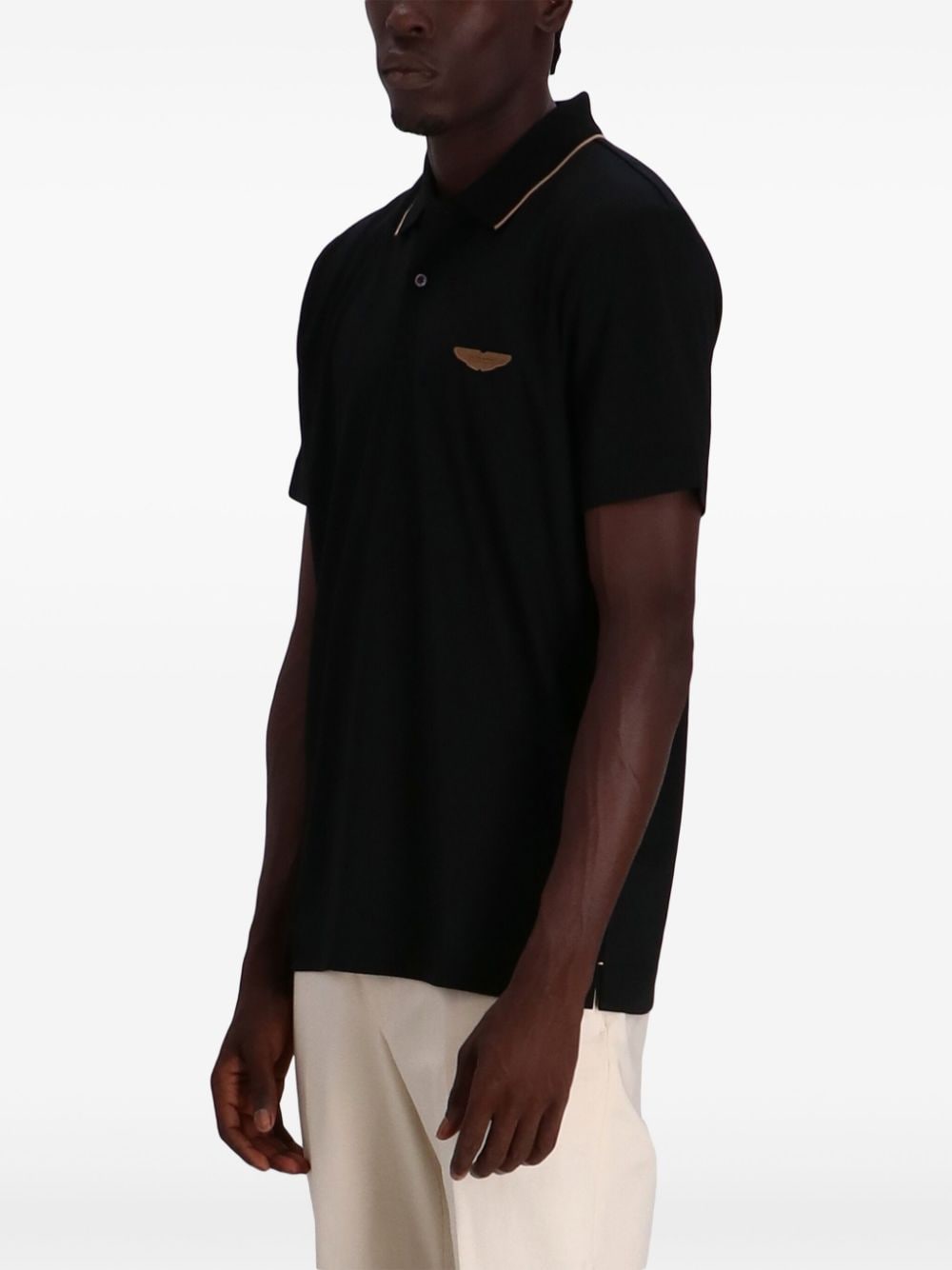 Shop Hugo Boss Xaston Martin Short Sleeve Polo Shirt In Black