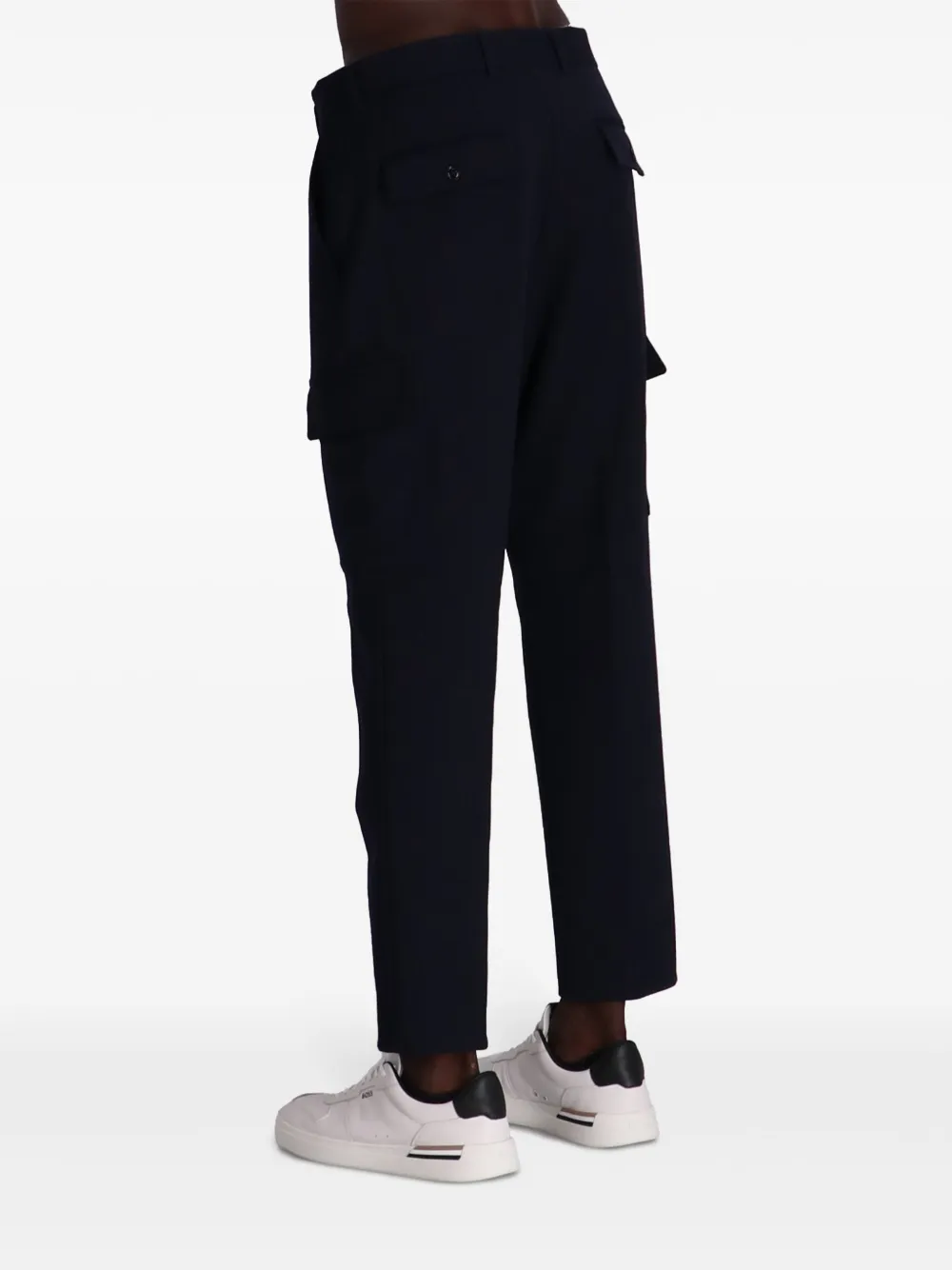 Shop Hugo Boss Cargo Trousers In Blue