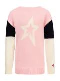 Perfect Moment Kids embroidered star crew neck sweater - Pink
