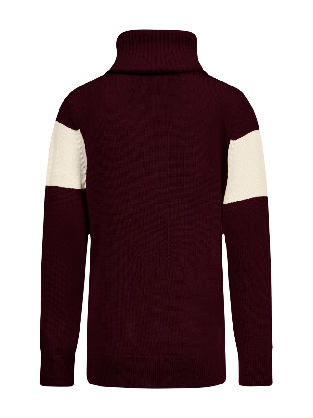 Shop Perfect Moment Embroidered Roll Neck Sweater In Red