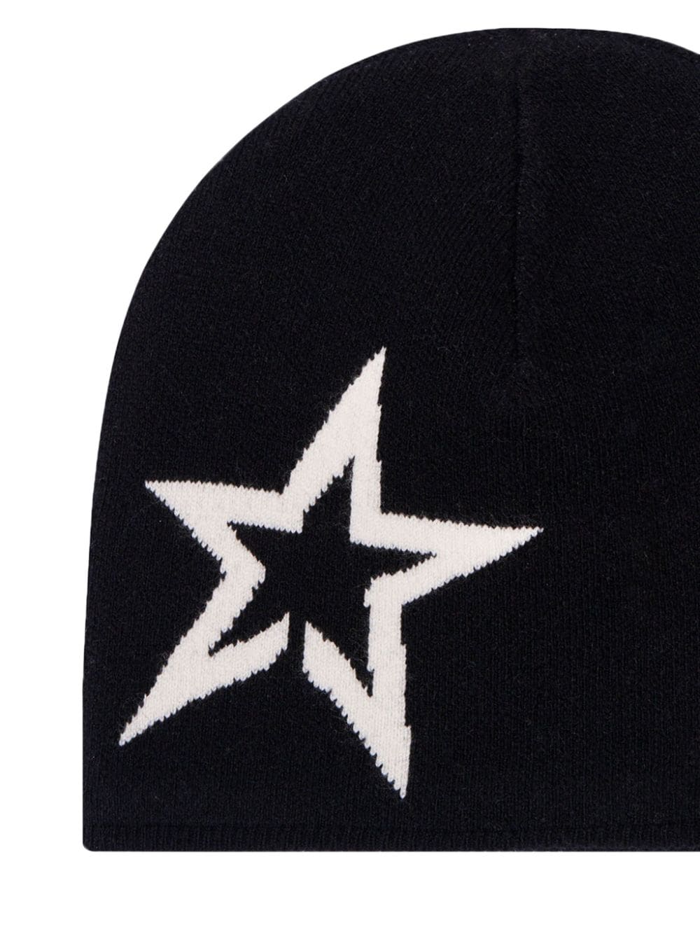 Shop Perfect Moment Intarsia-star Beanie In Black