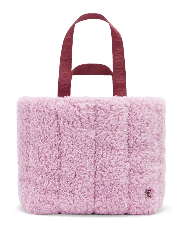 Perfect Moment Faux-shearling Tote Bag in Pink