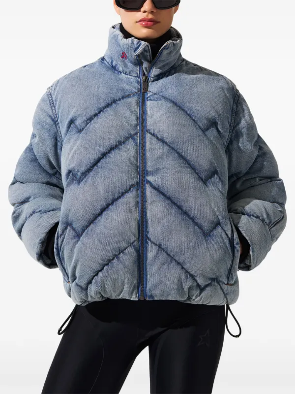 Perfect Moment Denim Puffer Jacket | Blue | FARFETCH AU