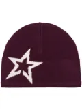 Perfect Moment star-print beanie - Red