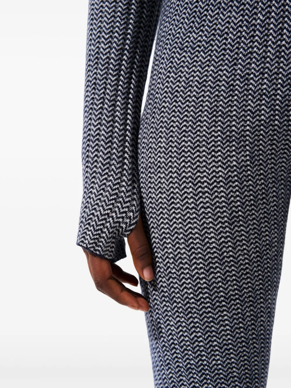 Perfect Moment Jazzy skilegging met intarsia Zwart