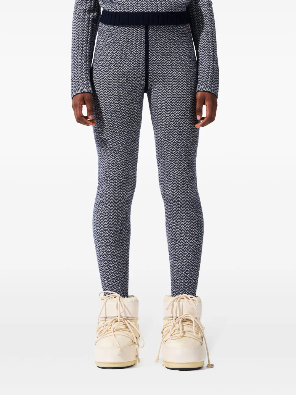 Perfect Moment Jazzy skilegging met intarsia Zwart