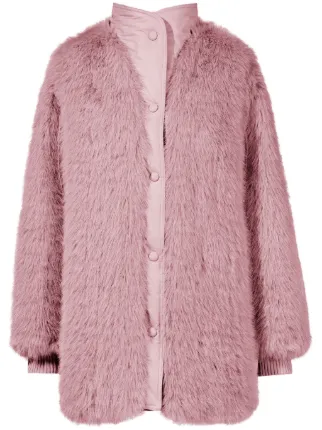 M me eme Ribbon fake fur coat エムミーエメ　ピンク M me eme／Ribbon fake fur coat(eme10374) | 2024AW ITEM | Mmeeme