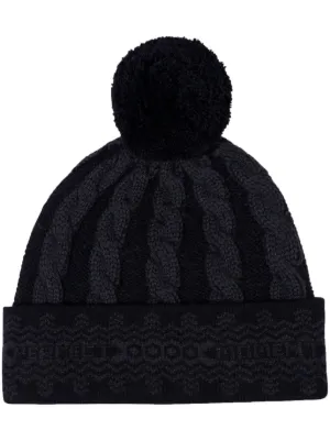 Perfect Moment Houndstooth Beanie | Black | FARFETCH