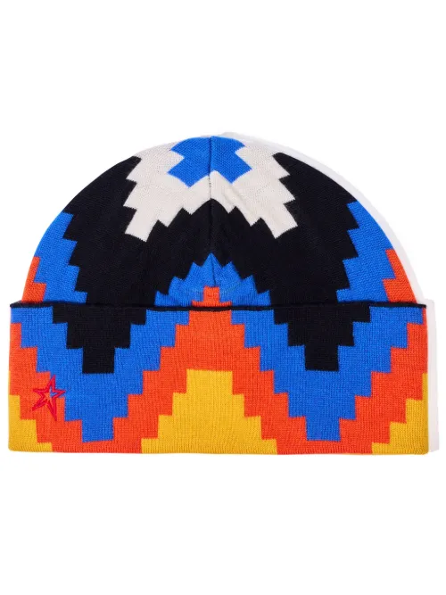 Bonnet en maille intarsia - Perfect Moment - Modalova