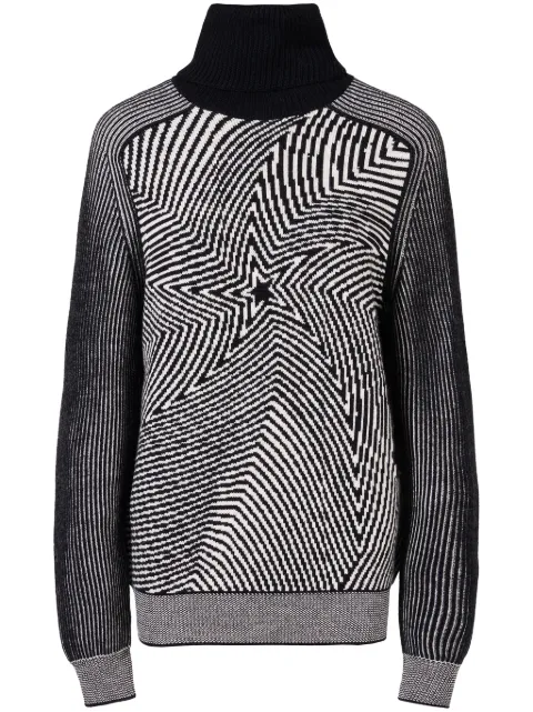 Perfect Moment wavy star roll-neck jumper