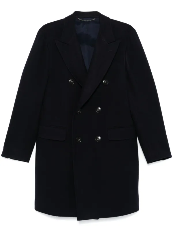 Canali ウール コート | ブルー | FARFETCH JP