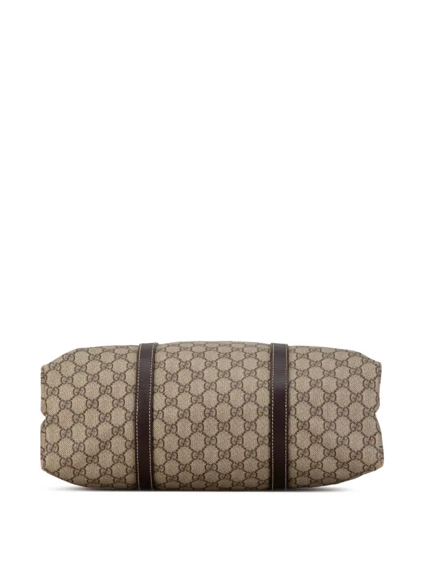 Gucci Pre Owned 2000 2015 GG Supreme Joy Tote Bag Brown FARFETCH AE