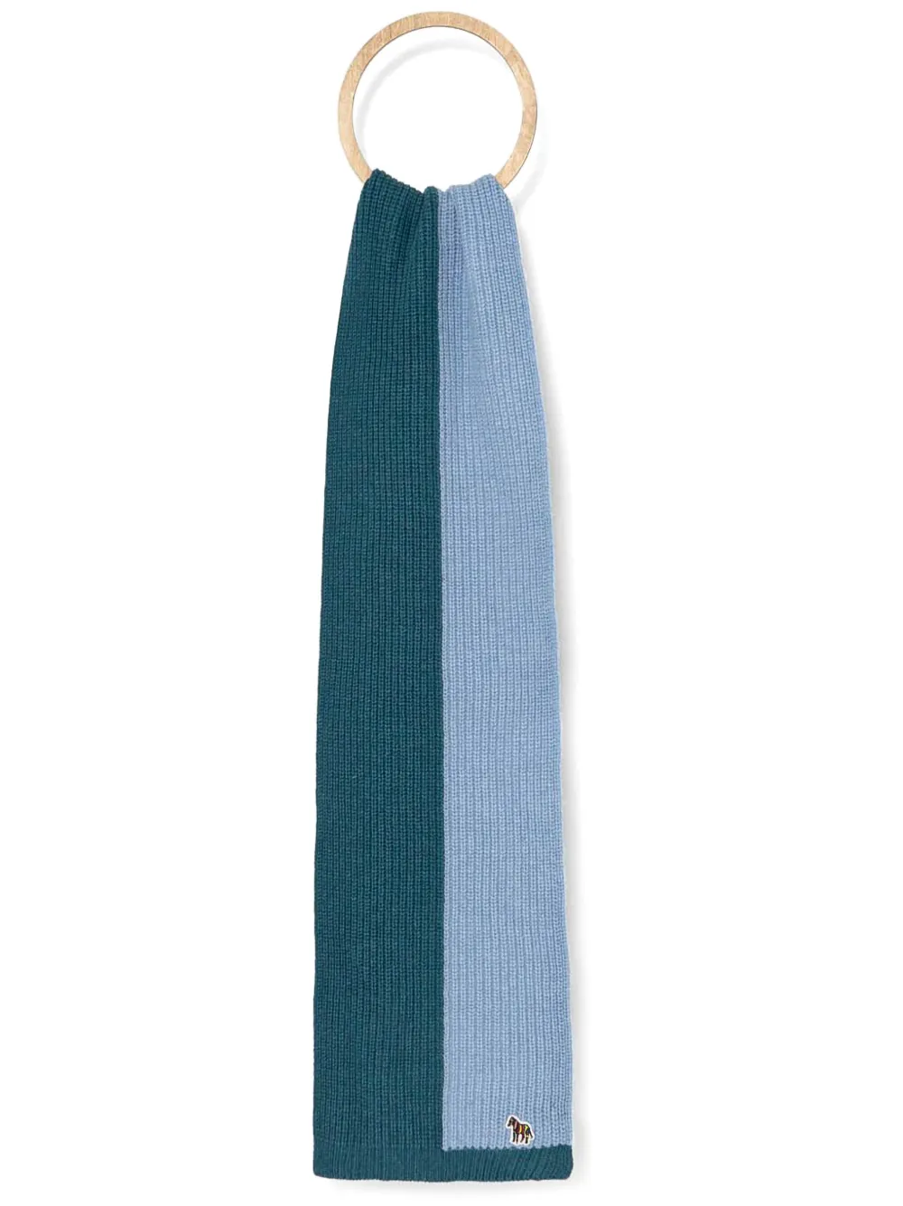 PS Paul Smith Zebra-motif scarf | Blue | Image 1