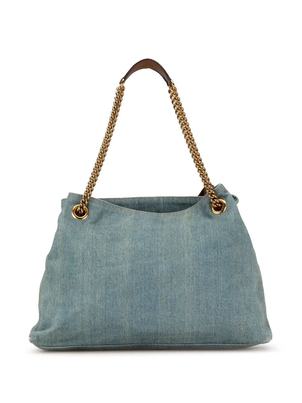 Gucci Pre-Owned 2000-2015 Medium Denim Soho Chain tote bag - Blauw