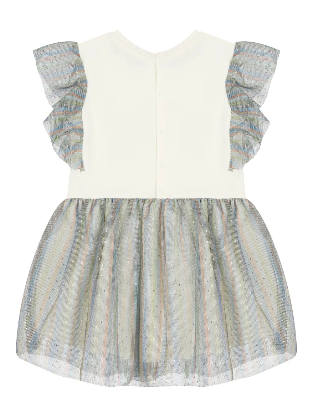 Aigner Kids Jurk met logoprint - Beige