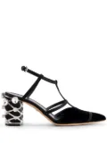 Giambattista Valli 75mm velvet pumps - Black