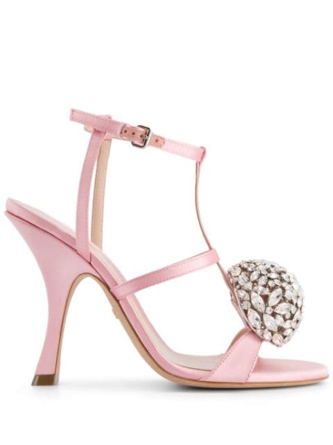 Giambattista Valli 110mm crystal-embellished slingback sandals