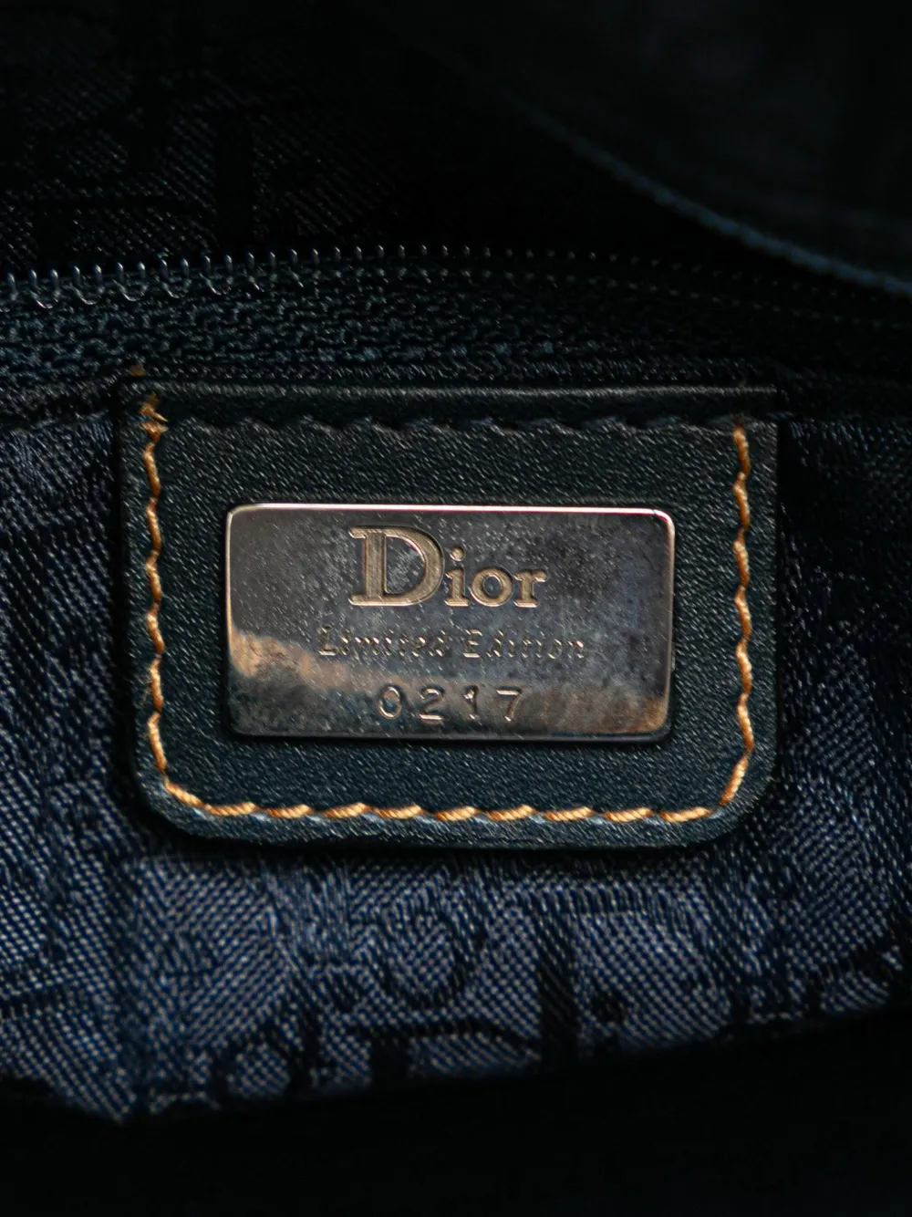 Cheap Christian Dior Pre-Owned 2005 Medium Denim Floral Embellished Lady Dior satchel WOMEN